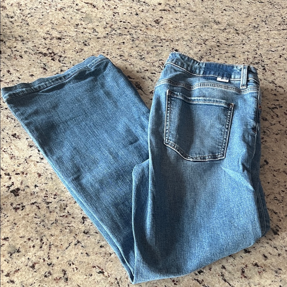 Daze Classic Flare Blue Denim Jeans